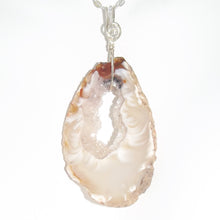 Load image into Gallery viewer, Agate Druzy Slice Necklace