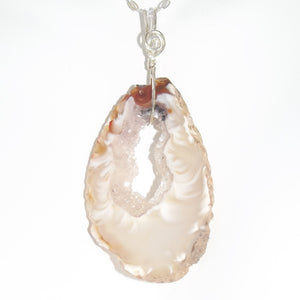 Agate Druzy Slice Necklace