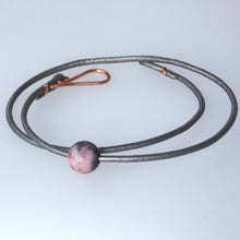 Load image into Gallery viewer, Leather n Gemstone Chokers / Wrap Bracelets