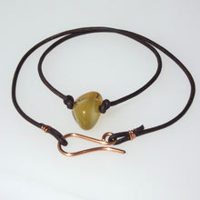 Load image into Gallery viewer, Leather n Gemstone Chokers / Wrap Bracelets