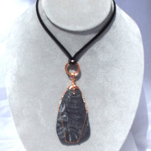 Load image into Gallery viewer, Pteridophyte Fossil Necklace (Large) - 300 Million Yrs Old