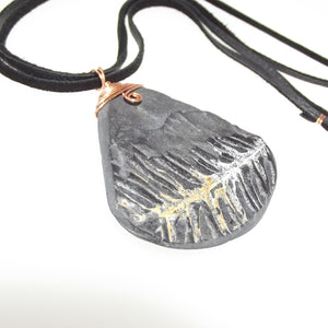 Pteridophyte Fossil Necklace (Large) - 300 Million Yrs Old