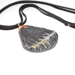 Pteridophyte Fossil Necklace (Large) - 300 Million Yrs Old