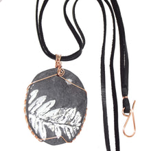 Load image into Gallery viewer, Pteridophyte Fossil Necklace (X-Large) - 300 Million Yrs Old