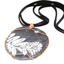 Load image into Gallery viewer, Pteridophyte Fossil Necklace (X-Large) - 300 Million Yrs Old