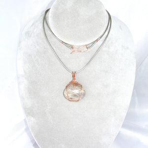 Ocean Tumbled Quartz - "Cape May Diamond" Necklace