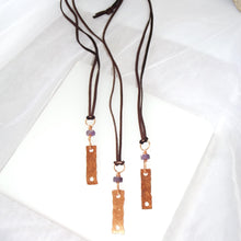 Load image into Gallery viewer, Copper &amp; Amethyst Necklace