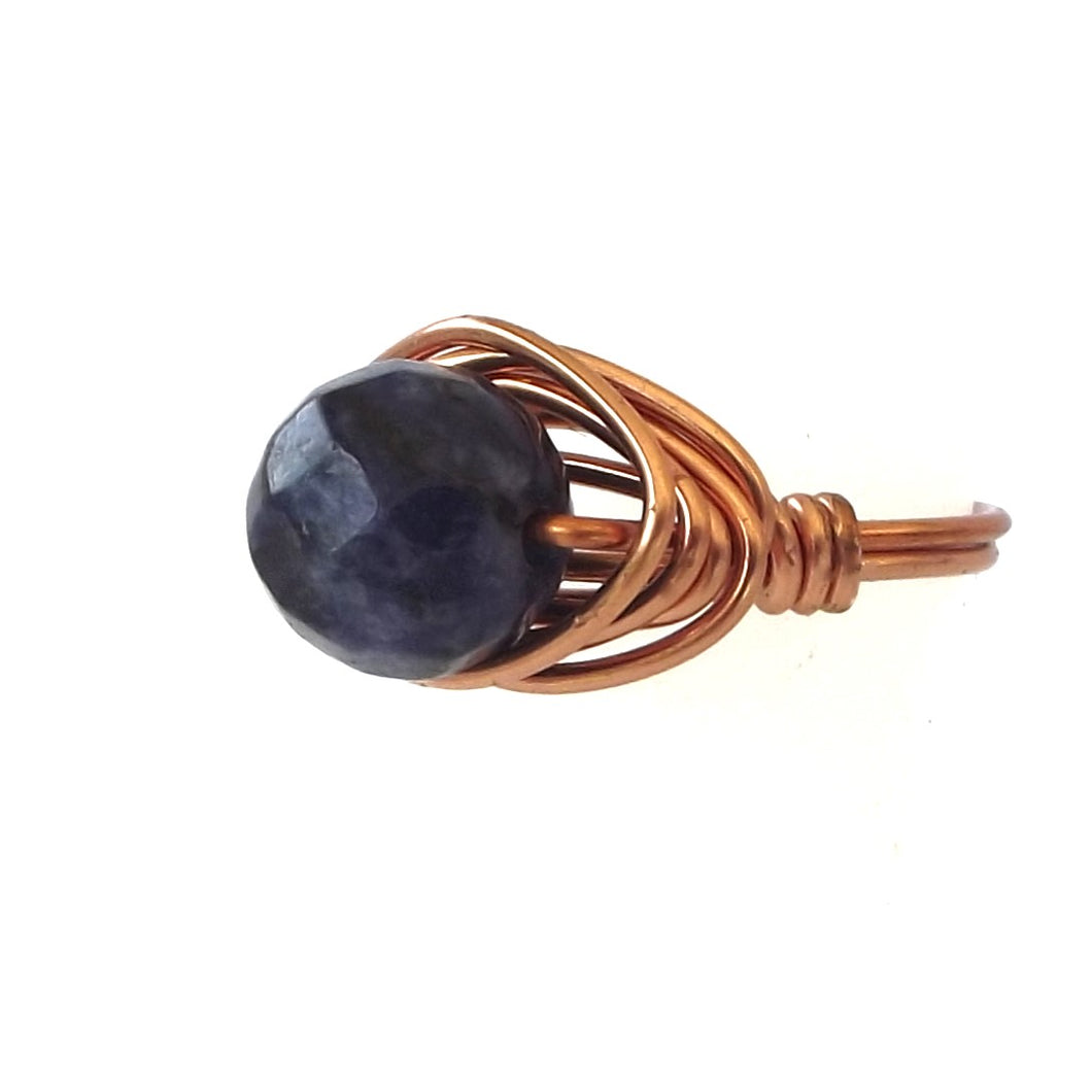 Ring, Size 2.25 - Lapis & Copper