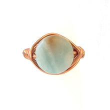 Load image into Gallery viewer, Ring, Size 4.25 - Amazonite &amp; Copper