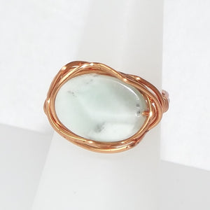 Ring, Size 5.75 - Marble & Copper