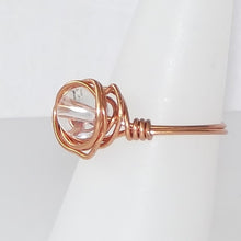 Load image into Gallery viewer, Ring, Size 8.5 - Clear Quartz &amp; Copper