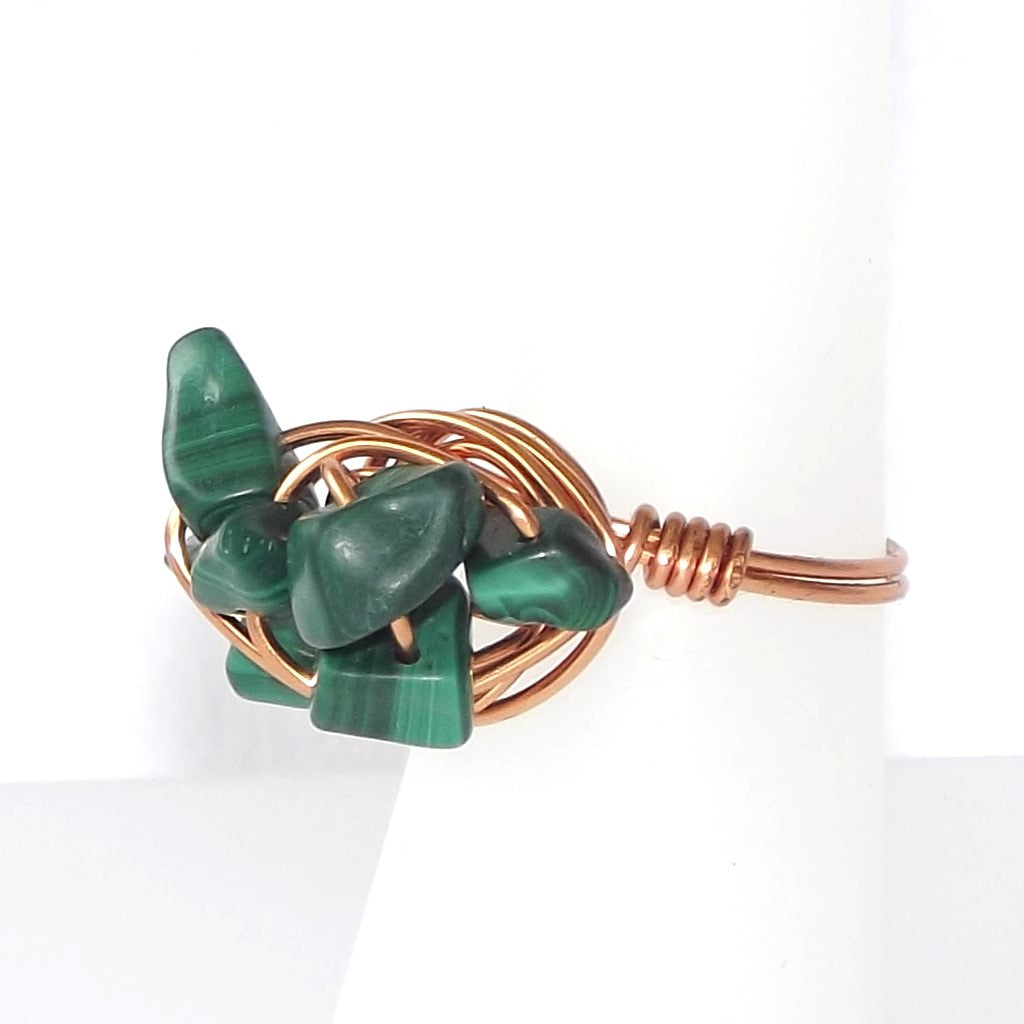 Ring, Size 5.75 - Malachite & Copper