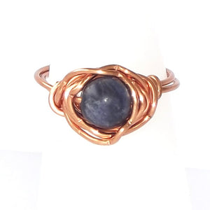 Ring, Size 5 - Lapis & Copper