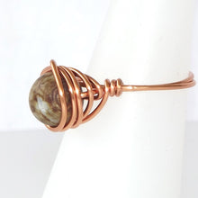 Load image into Gallery viewer, Ring, Size 5.75 - Agate &amp; Copper