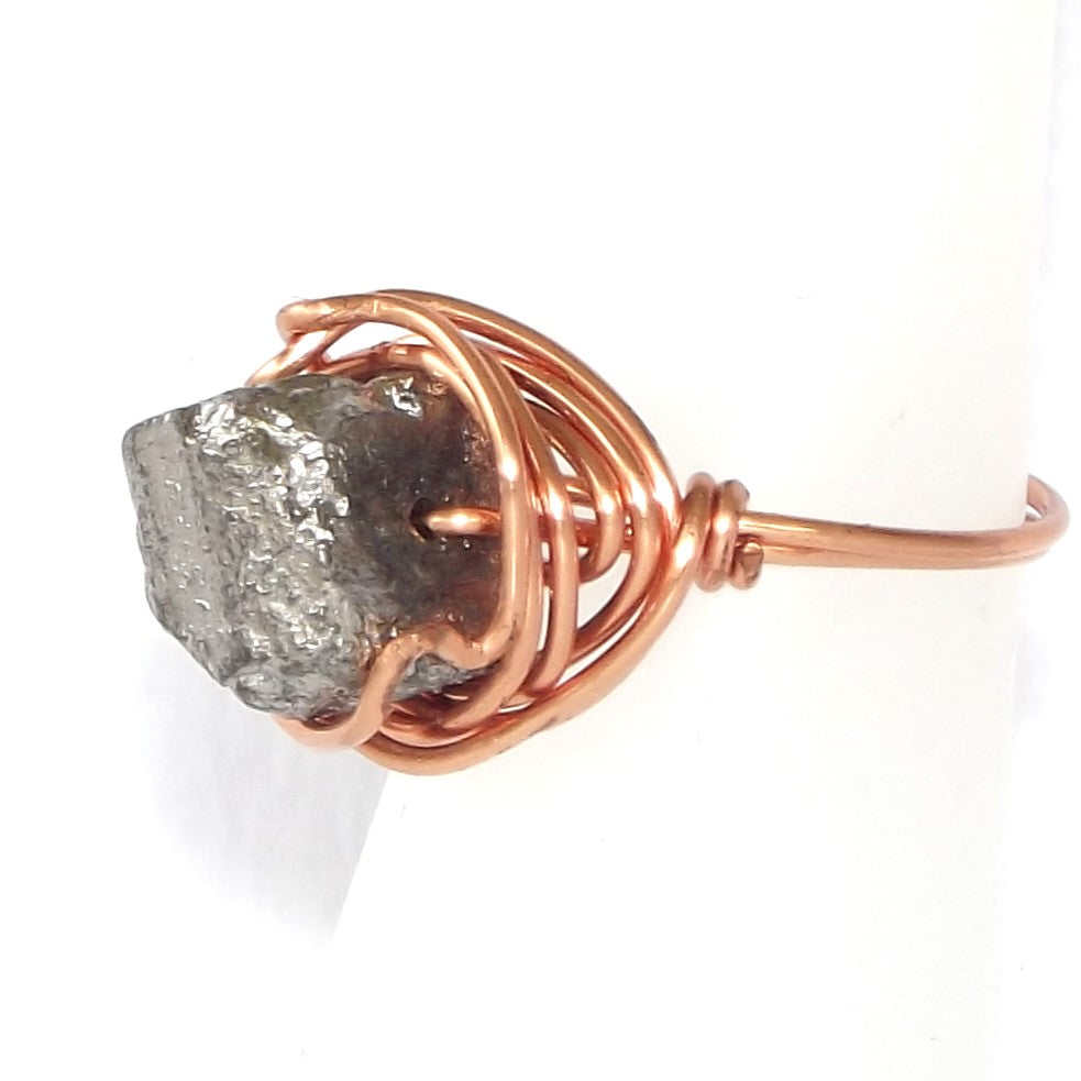 Ring, Size 4.5 - Magnetite & Copper