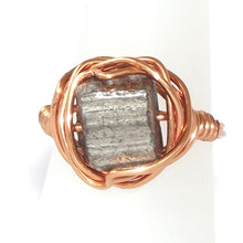 Load image into Gallery viewer, Ring, Size 5.5 - Magnetite &amp; Copper