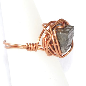 Ring, Size 5.5 - Magnetite & Copper