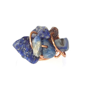 Ring, Size 6.25 - Sodalite & Copper