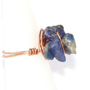 Ring, Size 6.25 - Sodalite & Copper