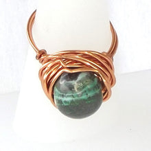 Load image into Gallery viewer, Ring, Size 6.25 - Agate &amp; Copper