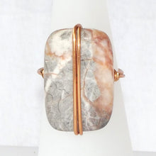 Load image into Gallery viewer, Ring, Size 6 - Redline Marble &amp; Copper