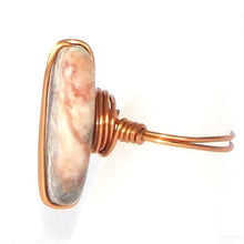 Load image into Gallery viewer, Ring, Size 6 - Redline Marble &amp; Copper