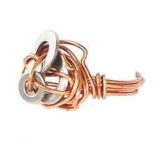 Load image into Gallery viewer, Ring, Size 6.5 - Stainless Steel &amp; Copper