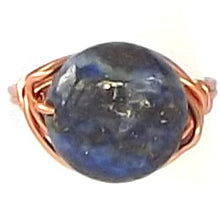 Load image into Gallery viewer, Ring, Size 6 - Lapis &amp; Copper