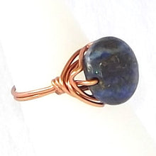 Load image into Gallery viewer, Ring, Size 6 - Lapis &amp; Copper