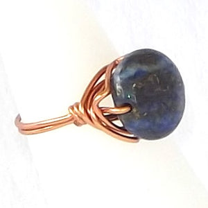 Ring, Size 6 - Lapis & Copper