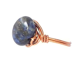 Ring, Size 6 - Lapis & Copper