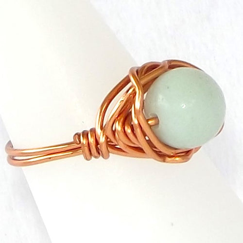 Ring, Size 6.25 - Amazonite & Copper