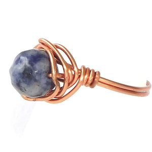 Ring, Size 6.75 - Sodalite & Copper