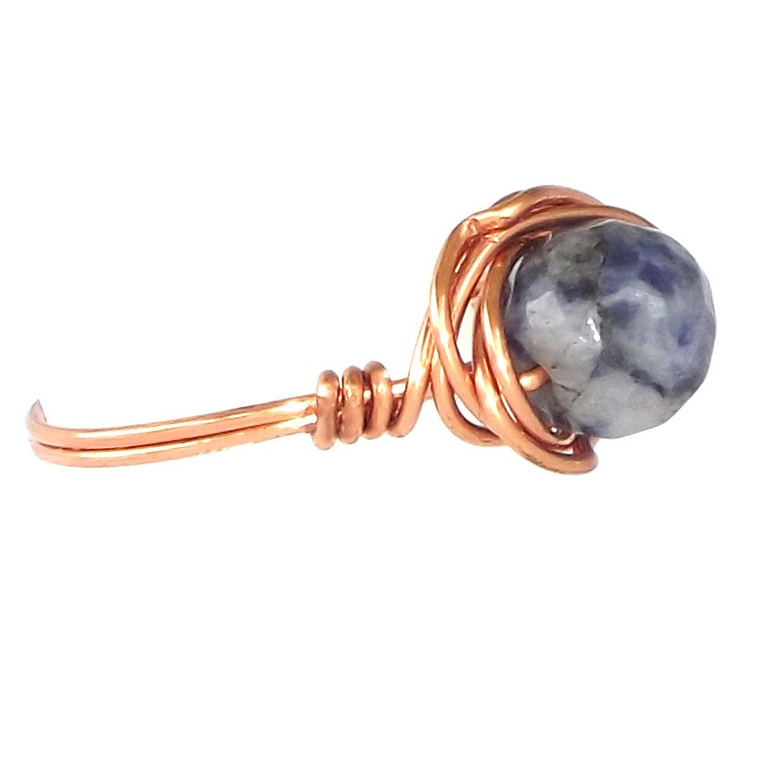 Ring, Size 6.75 - Sodalite & Copper