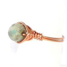 Load image into Gallery viewer, Ring, Size 7.5 - Jasper &amp; Copper