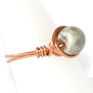 Ring, Size 7.5 - Jasper & Copper