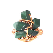 Load image into Gallery viewer, Ring, Size 7 - Malachite &amp; Copper