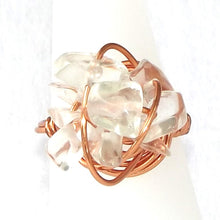 Load image into Gallery viewer, Ring, Size 6.75 - Clear Quartz &amp; Copper