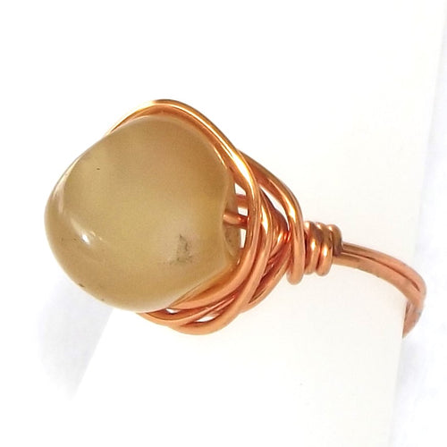 Ring, Size 7 - Carnelian & Copper