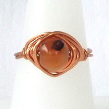 Load image into Gallery viewer, Ring, Size 8.5 - Carnelian &amp; Copper