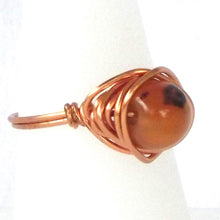 Load image into Gallery viewer, Ring, Size 8.5 - Carnelian &amp; Copper