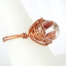 Load image into Gallery viewer, Ring, Size 8.75 - Clear Quartz &amp; Copper