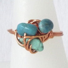 Load image into Gallery viewer, Ring, Size 8.5 - Turquoise &amp; Copper