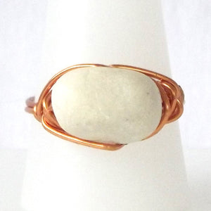 Ring, Size 9.5 - Stone & Copper