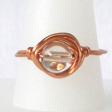 Load image into Gallery viewer, Ring, Size 9.75 - Clear Quartz &amp; Copper