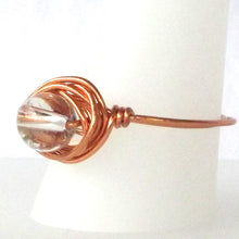 Load image into Gallery viewer, Ring, Size 9.75 - Clear Quartz &amp; Copper