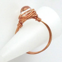 Load image into Gallery viewer, Ring, Size 9.75 - Clear Quartz &amp; Copper