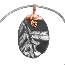 Load image into Gallery viewer, Pteridophyte Fossil Necklace (Small) - 300 Million Yrs Old