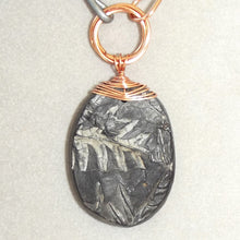 Load image into Gallery viewer, Pteridophyte Fossil Necklace (Large, Double Sided) - 300 Million Yrs Old