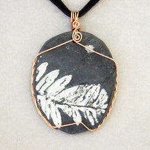 Load image into Gallery viewer, Pteridophyte Fossil Necklace (X-Large) - 300 Million Yrs Old